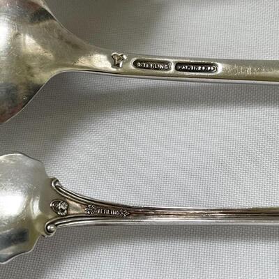 Lot 172 - Sterling Service w/ Tiffany Tongs