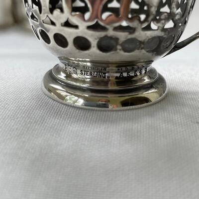 Lot 172 - Sterling Service w/ Tiffany Tongs