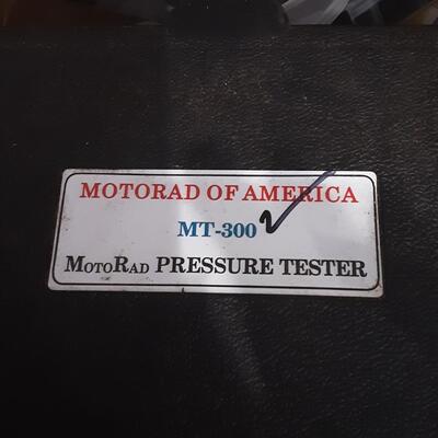 lot 187 - Motorrad pressure tester, 2 Speedway Series power levels, heat shrink tubing kit, etc. in box and