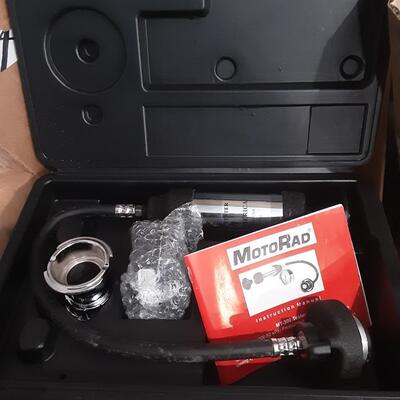 lot 187 - Motorrad pressure tester, 2 Speedway Series power levels, heat shrink tubing kit, etc. in box and