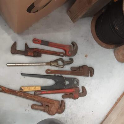 lot 205 -Wrenches, buckets etc as shown