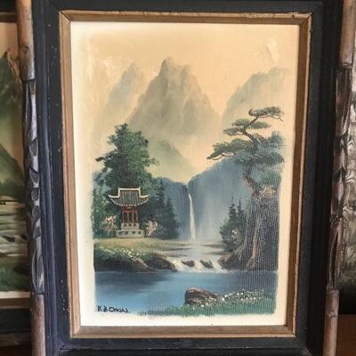 Lot 54D:  Signed Paintings, Asian Inspired Doll and More