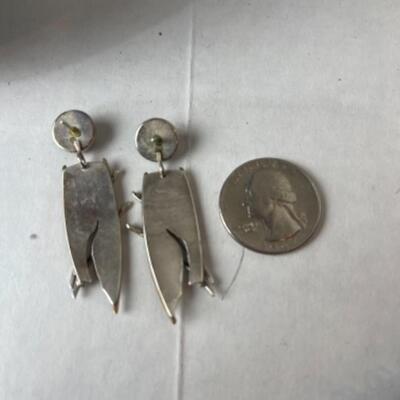 K691 Sterling Silver Pendant by Sharon Schaffer and Earrings Set