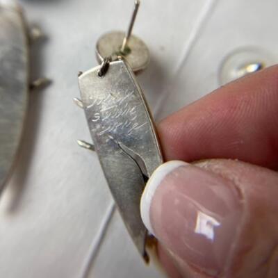 K691 Sterling Silver Pendant by Sharon Schaffer and Earrings Set