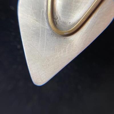 K691 Sterling Silver Pendant by Sharon Schaffer and Earrings Set