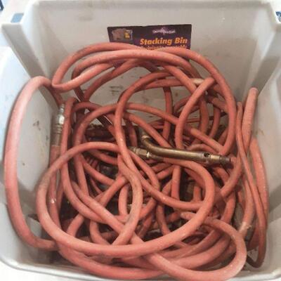 lot 226 - Welding hose and attachments in bin