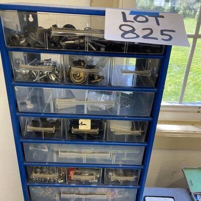 825-Blue Painted Steel Hardware Storage Cabinet