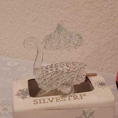 Lot 51: Vintage Silvestri Blown Glass Ornaments 