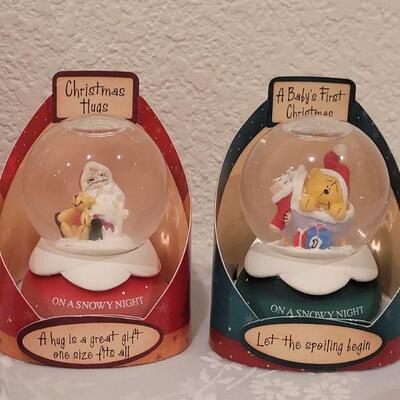 Lot 54: New Christmas Ornaments, Mini Water Globes and Snowman Plaque
