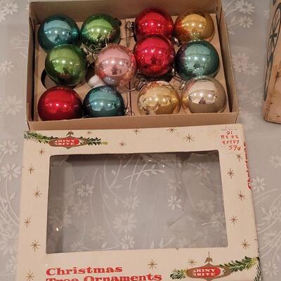 Lot 71: Vintage Glass Ornaments (paint loss on most)