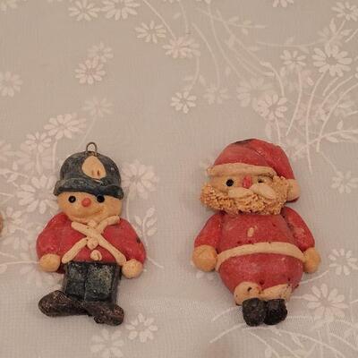 Lot 79: Vintage Dough Christmas Ornaments 