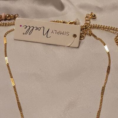 Lot 93: New Long 3 Gold Chain Necklace
