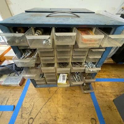 828-Qty (4) Hardware Drawer Garage Organizers 
