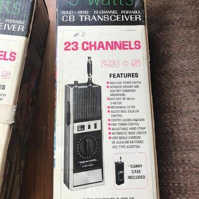 Lot 301D:  Vintage Realistic CB Transceivers