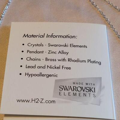 Lot 125: NEW H2Z (Swarovski Elements) Necklaces 