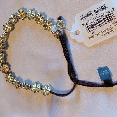 Lot 132: (4) New Gold Bead Bracelets 