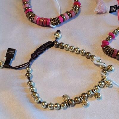 Lot 137: New Beaded Bracelets 