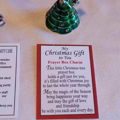 Lot 146: New Angel Pen, EOS Chapstick, Candy Cane Charm and Christmas Tree Prayer Box