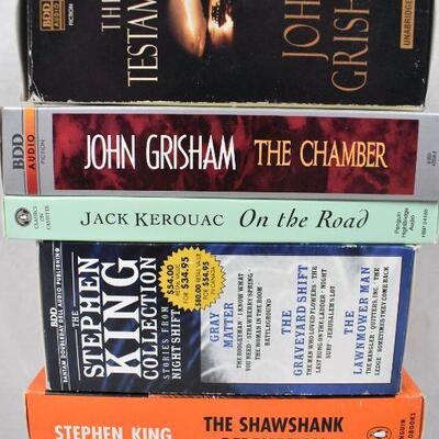 10 Books on Audio Cassette: John Grisham -to- Robert Louis Stevenson