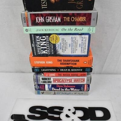 10 Books on Audio Cassette: John Grisham -to- Robert Louis Stevenson