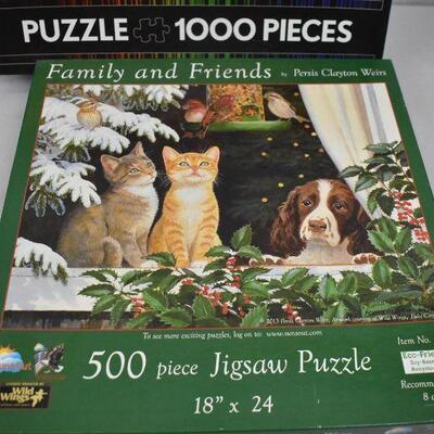 3 Puzzles, The Road to Christmas, The Elements, Family and Friends  - UNTESTED