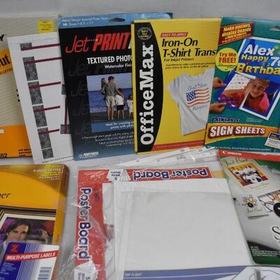 Photo Paper, Poster Boards, Sheet Protectors, etc.