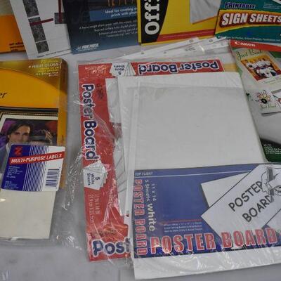 Photo Paper, Poster Boards, Sheet Protectors, etc.