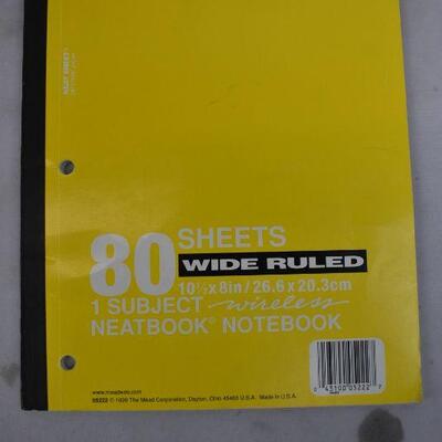 10 College-Ruled Notebooks