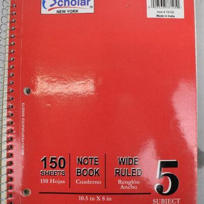 10 College-Ruled Notebooks