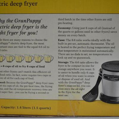 PRESTO GranPappy Elite Electric Deep Fryer - Excellent Condition