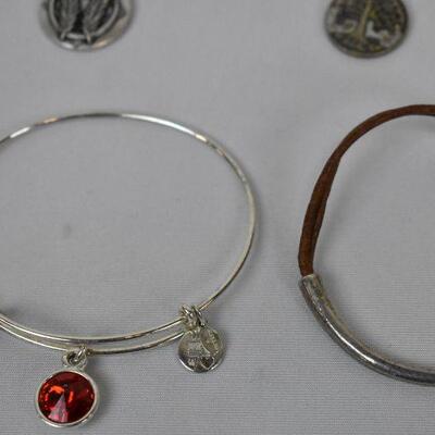 9 pc Costume Jewelry: 8 Bracelets & 1 Arm Band