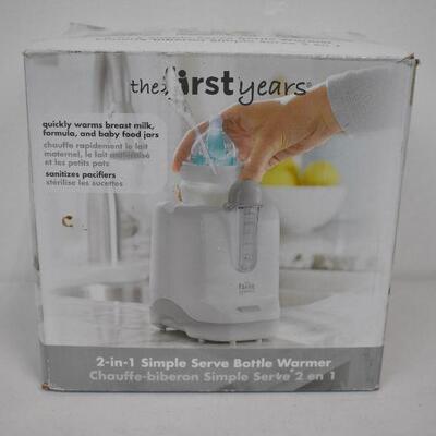 The First Years 2-in-1 Simple Serve Bottle Warmer And Pacifier Sanitizer