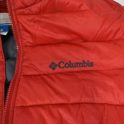 Columbia Winter Coat, Red & Gray Men's size Large