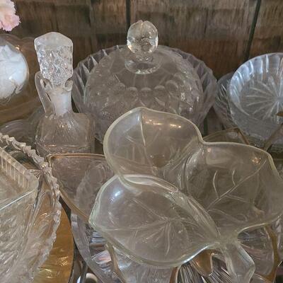 Lot 47: Vintage Glass Serving Pieces