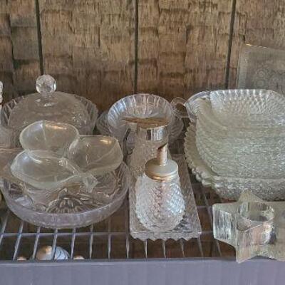 Lot 47: Vintage Glass Serving Pieces