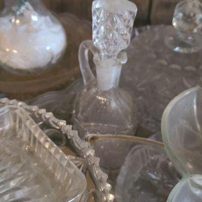 Lot 47: Vintage Glass Serving Pieces
