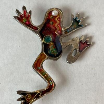 K705 Two Silver Artisan Pins by Yossi Steinberg 