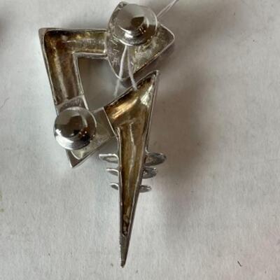 K706 Sterling Silver Artisan Dichroic Glass 3pc Set 