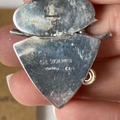 K706 Sterling Silver Artisan Dichroic Glass 3pc Set 