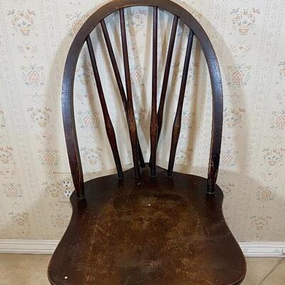 Antique Mahogany Wood Chair by Winchendon 