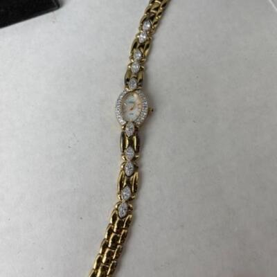 K717 Two Diamonique CZ Ladies Watches 