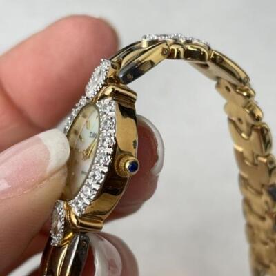 K717 Two Diamonique CZ Ladies Watches 