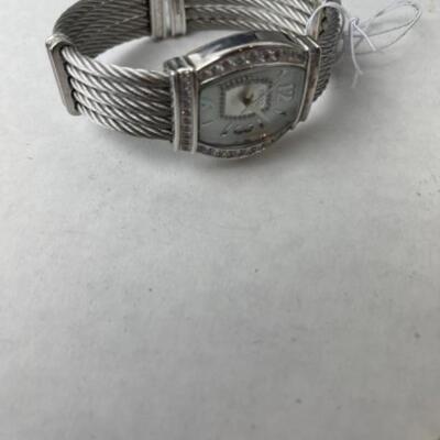 K717 Two Diamonique CZ Ladies Watches 