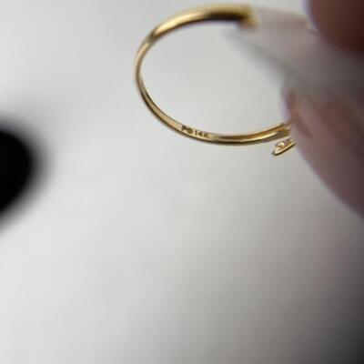 K719 14k Yellow Gold Bow Shaped Ladies Ring 