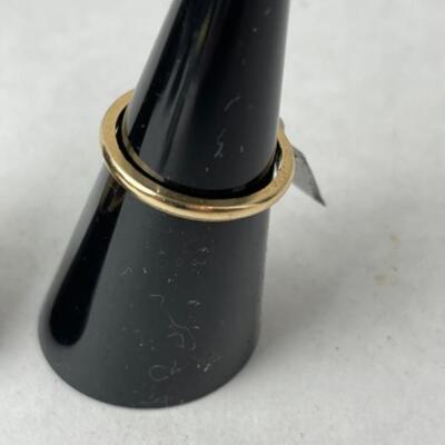 K730 14k & 10k Yellow Gold His & Hers Wedding Bands 