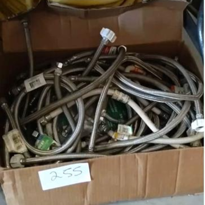 lot 255 - Assorted 40+ flex hoses as shown