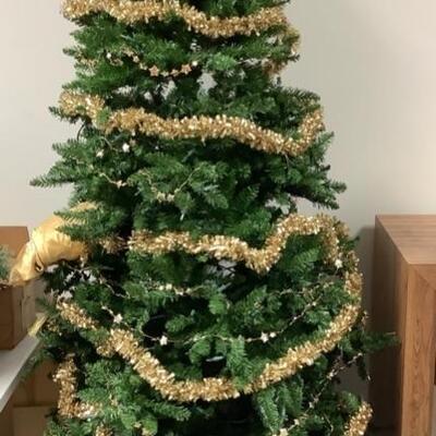 G - 876. Seven Foot Christmas tree 
