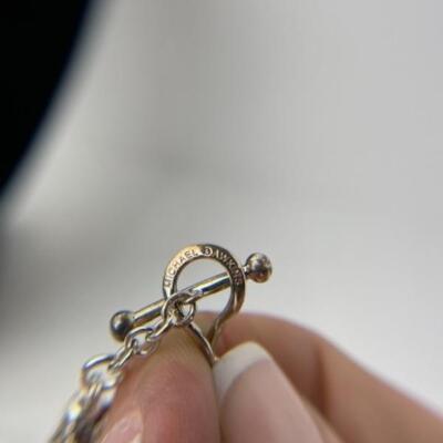 K738 Sterling 14k Yellow Gold Michael Dawkins 3 pc Jewelry Set 