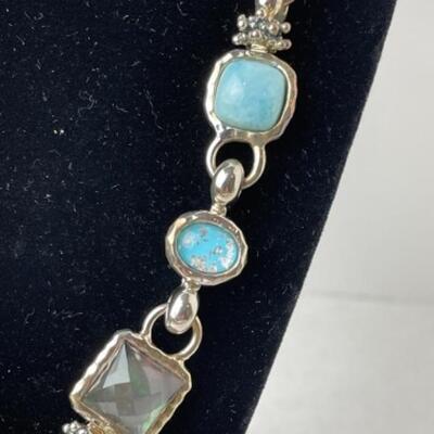 K738 Sterling 14k Yellow Gold Michael Dawkins 3 pc Jewelry Set 