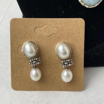 K738 Sterling 14k Yellow Gold Michael Dawkins 3 pc Jewelry Set 